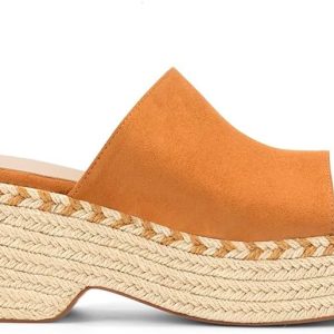 Women's Sandals for Women 2024 Platform Wedges Sandals Slides Espadrilles Wedge Heels Raffia Straws Chunky Sandals